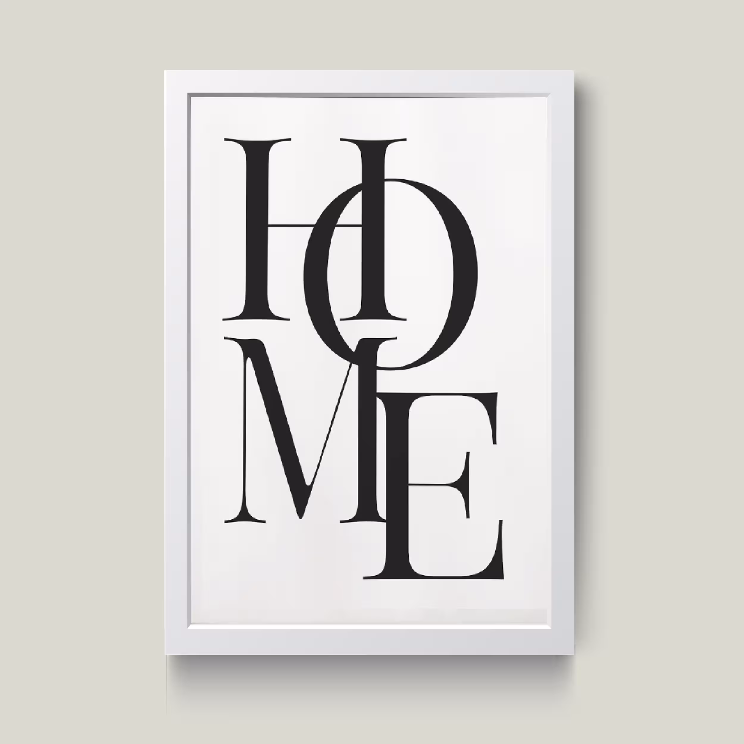 تابلو مدل مینیمال HOME کدm2690-w