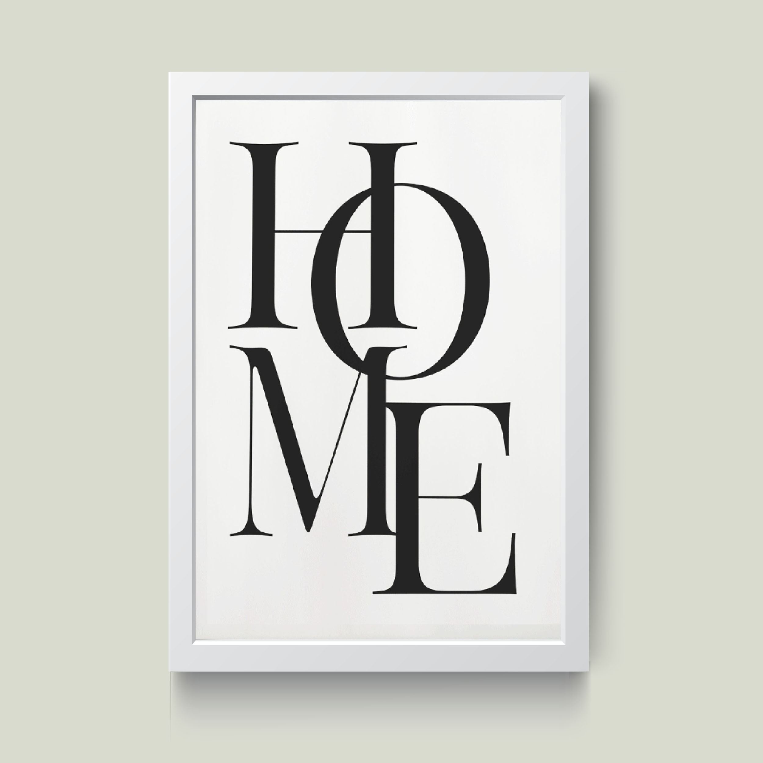 تابلو مدل مینیمال HOME کدm2690-w