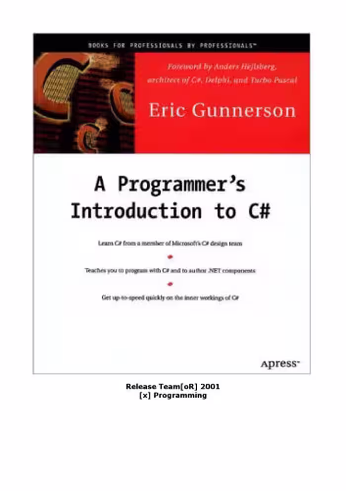 خرید و دانلود نسخه کامل کتاب A programmer's introduction to C#