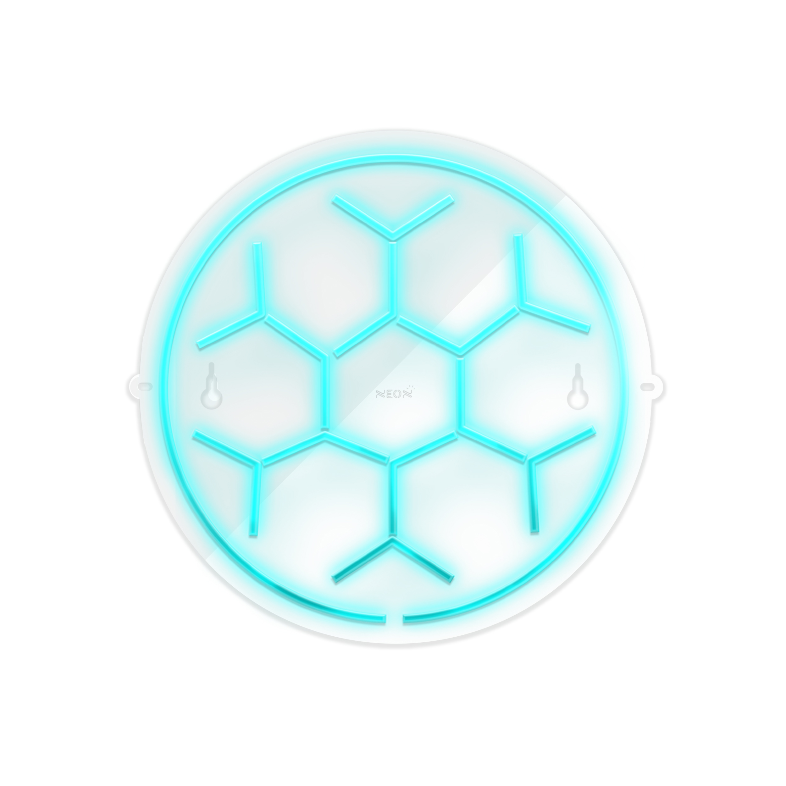 چراغ دیواری نئون دیزاین طرح Soccer-Ball-GL_TBL