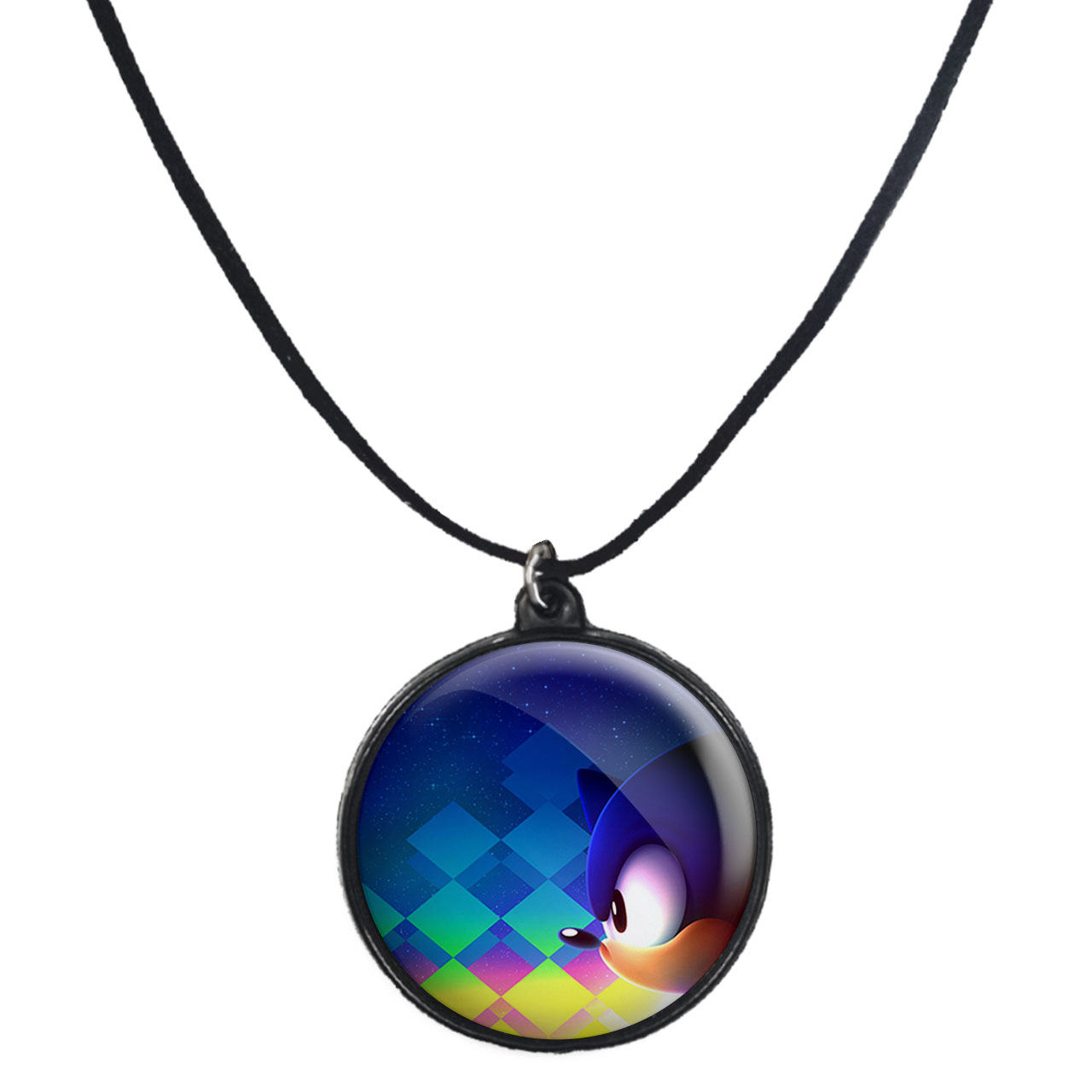 گردنبند پرمانه طرح سونیک کد pmb.14914 مدل دو طرفه