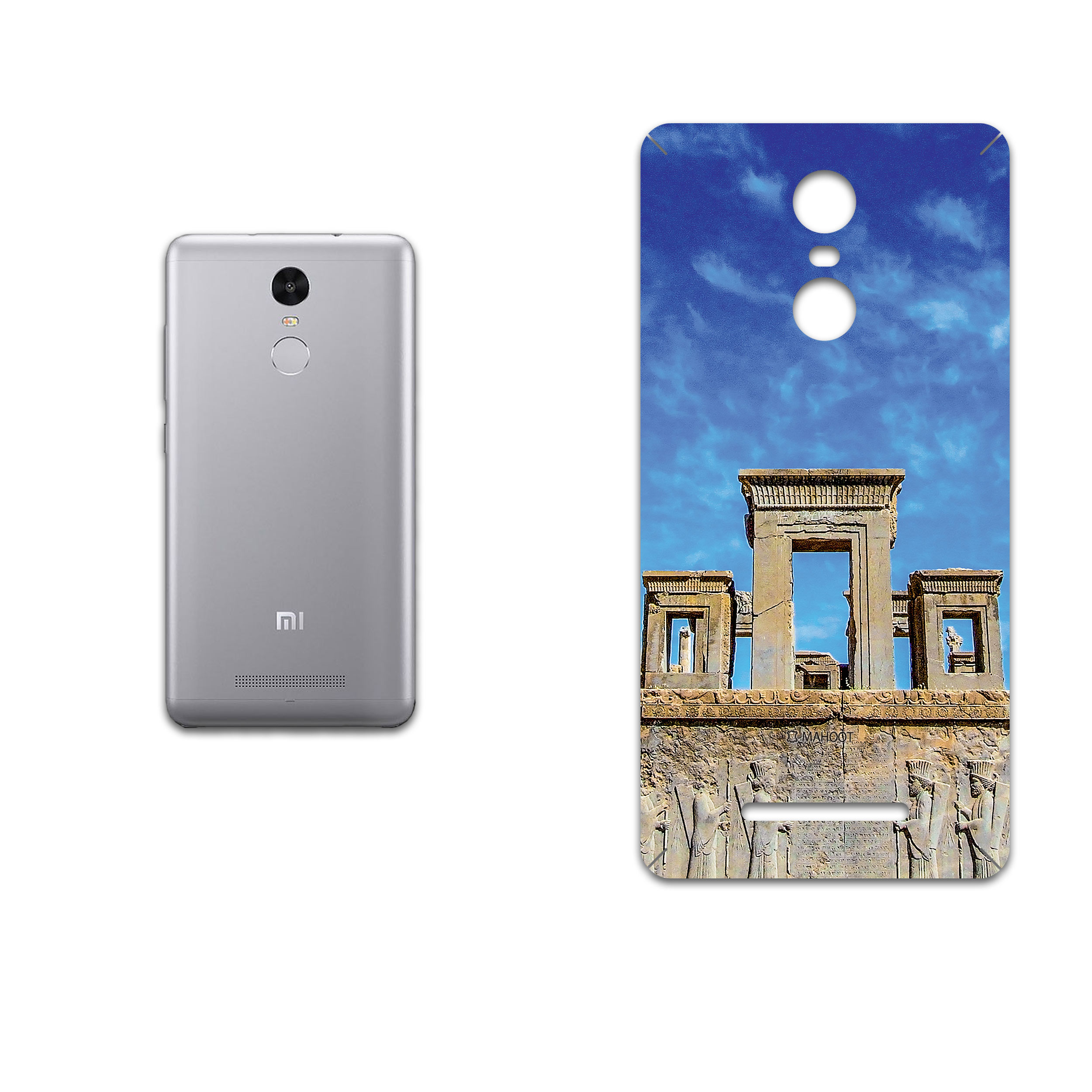 برچسب پوششی ماهوت مدل TAKHT-e-JAMSHID مناسب برای گوشی موبایل شیائومی Redmi Note 3