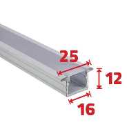 لاینر نوری توکار T301 - یراقینو فروش یراق آلات کابینت و درب