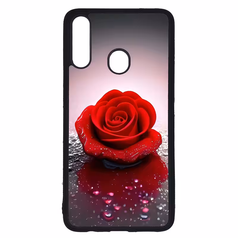 کاور طرح گل رز کد G-024 مناسب برای گوشی موبایل سامسونگ Galaxy A20s | دیجی قاب دونی