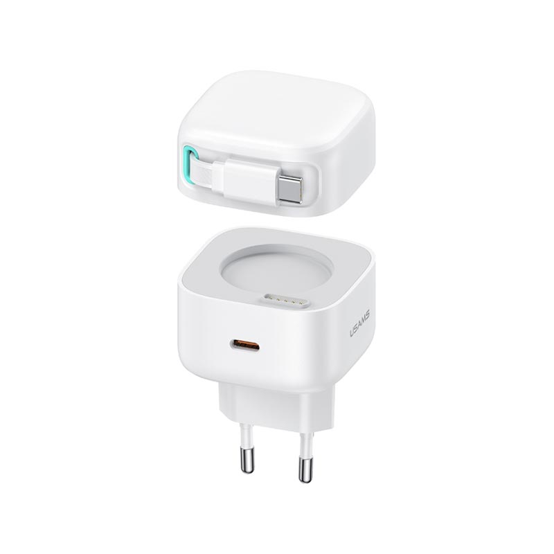 شارژر دیواری یوسمز مدل CC202 به همراه کابل USB-C توان 35 وات