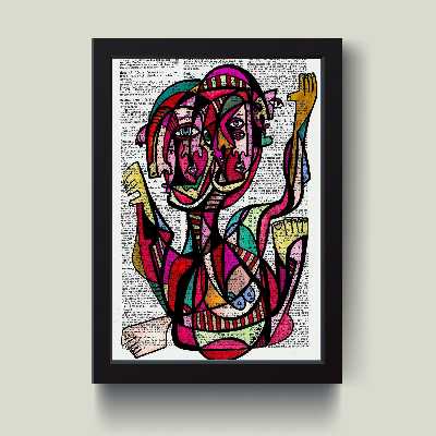 تابلو مدل چهره در چهره کد G11-34