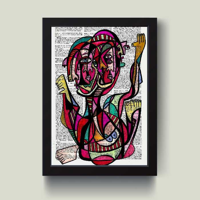 تابلو مدل چهره در چهره کد G11-34