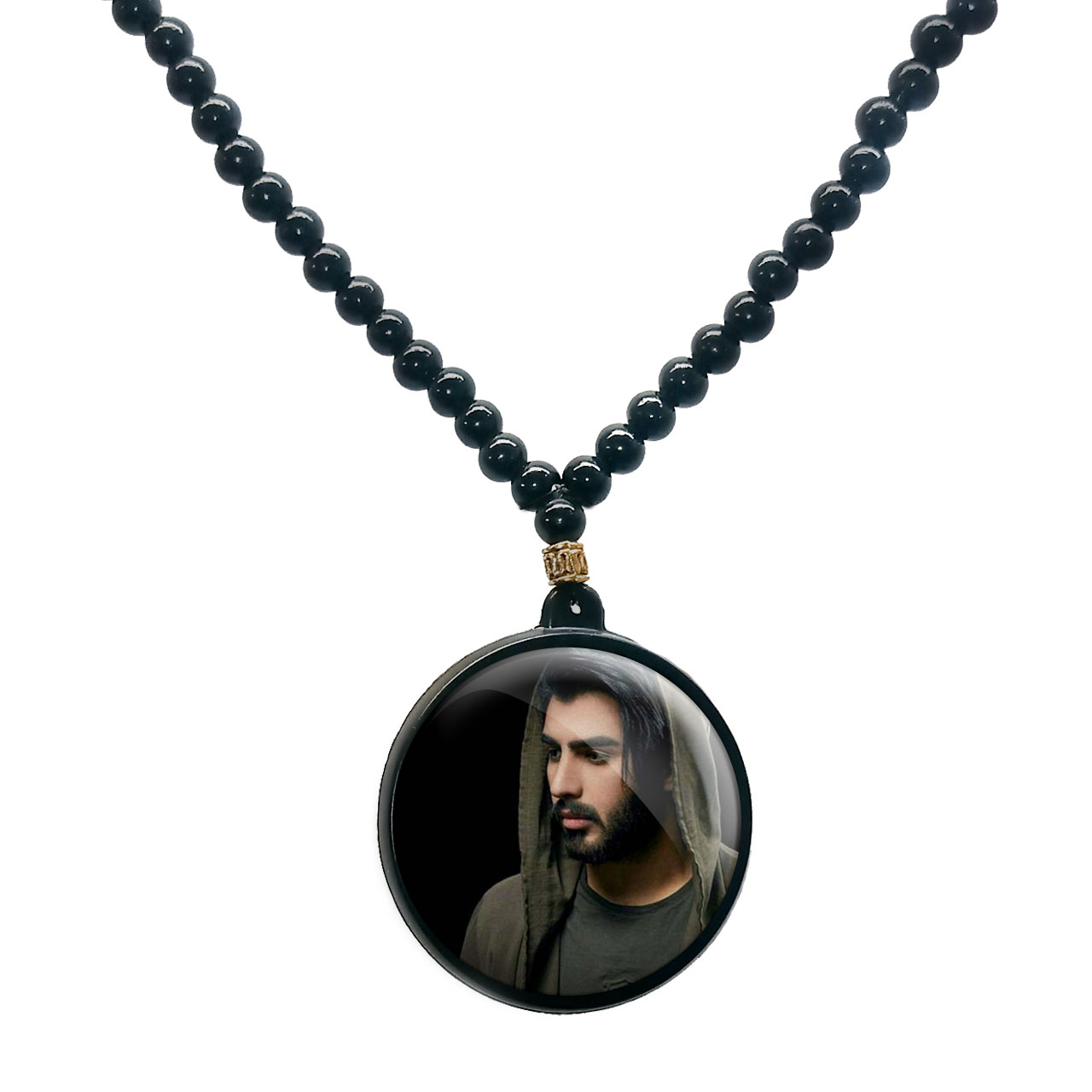 گردنبند پرمانه طرح ماکان بند کد pmd.8613 مدل دو طرفه