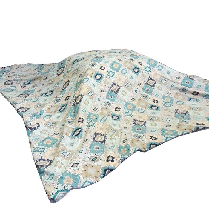 لحاف کرسی سندس مدل فیروزه کد F658 سایز 300x300 سانتی متر