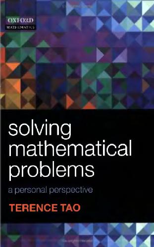 خرید و دانلود نسخه کامل کتاب Solving Mathematical Problems: A Personal Perspective