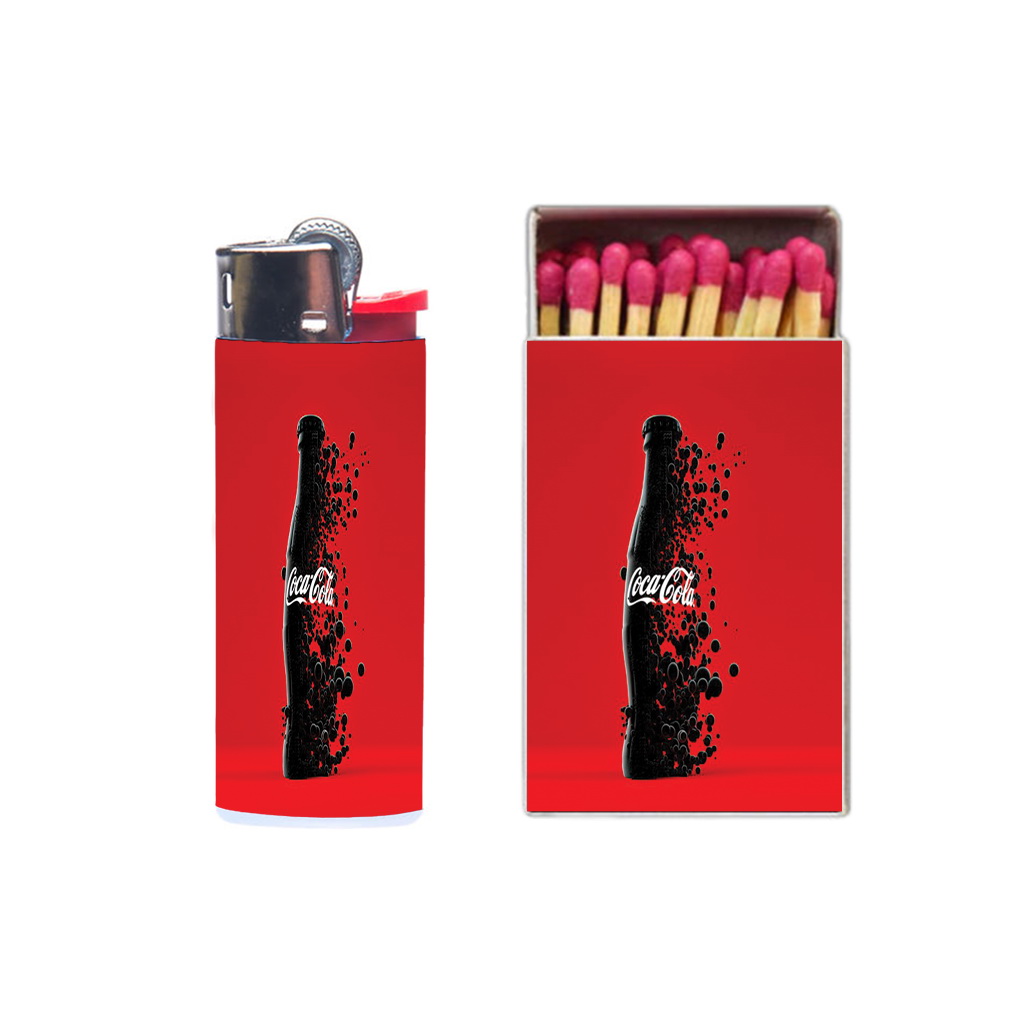 فندک مدل نوشابه کد 1568 به همراه کبریت