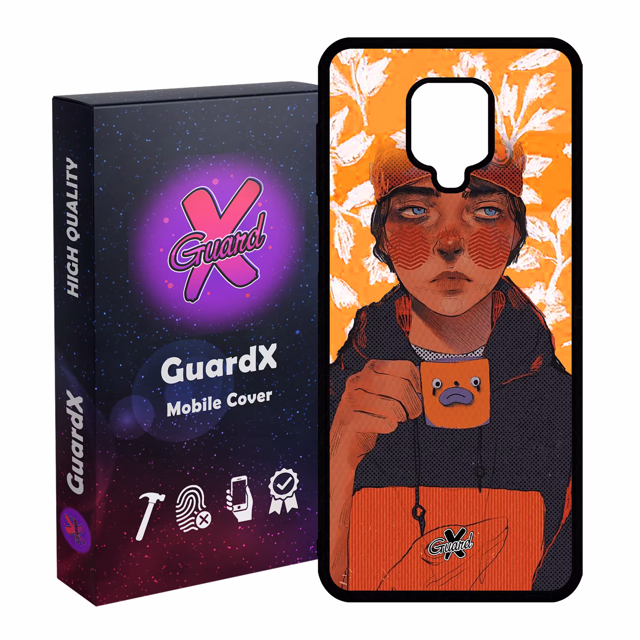 کاور گارد ایکس طرح Girl مدل Glass10319 مناسب برای گوشی موبایل شیائومی Redmi Note 9S / Note 9 Pro / Note 9 Pro Max