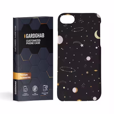کاور گارد قاب مدل کهکشانی مناسب برای گوشی موبایل اپل iphone 7 8 se2020