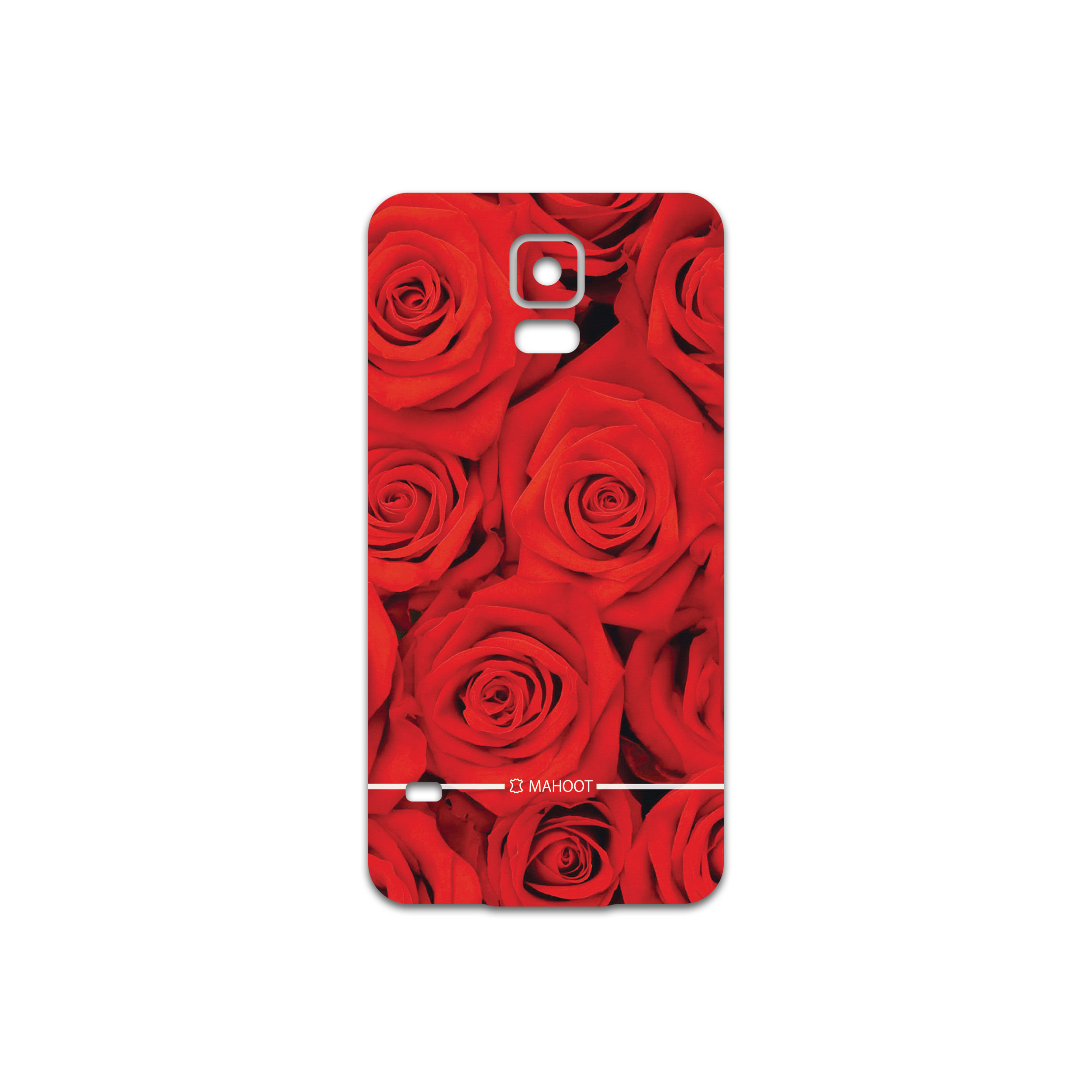 برچسب پوششی ماهوت مدل Red-Flower مناسب برای گوشی موبایل سامسونگ Galaxy S5