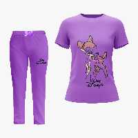قیمت و خریدست تی شرت شلوار زنانه دیزنی بامبی Purple - ریوروبه