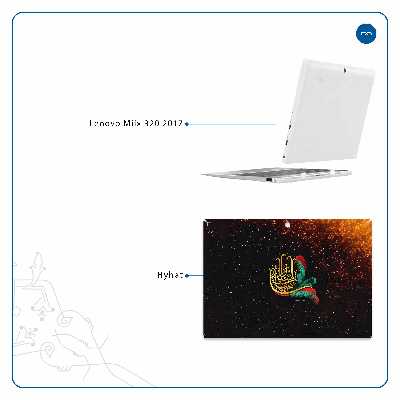 برچسب پوششی ماهوت مدل Hyhat مناسب برای تبلت لنوو Miix 320 2017