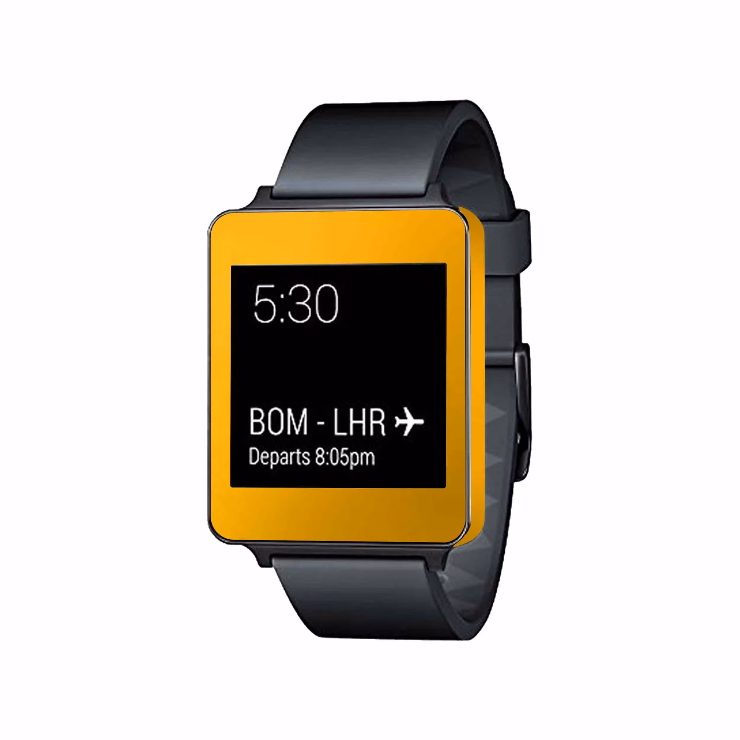 برچسب ماهوت طرح Matte Deep Mustard مناسب برای ساعت هوشمند ال جی G Watch