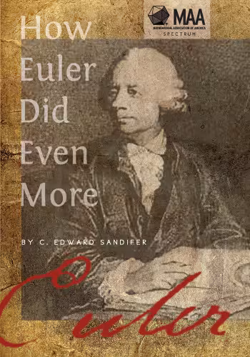 خرید و دانلود نسخه کامل کتاب How Euler Did Even More