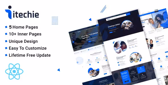 دانلود قالب Itechie React Nextjs