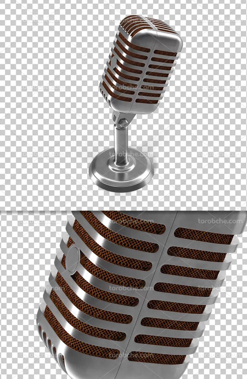 عکس دوربری میکروفون | گرافیک با طعم تربچه