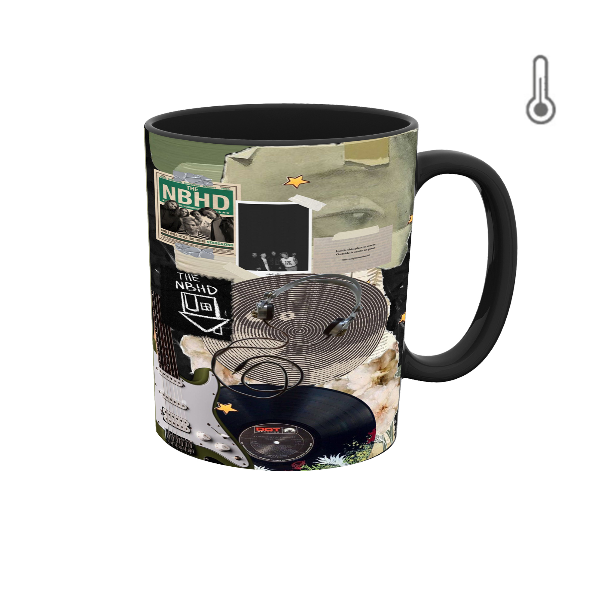 ماگ حرارتی طرح گرافیکی موزیک 