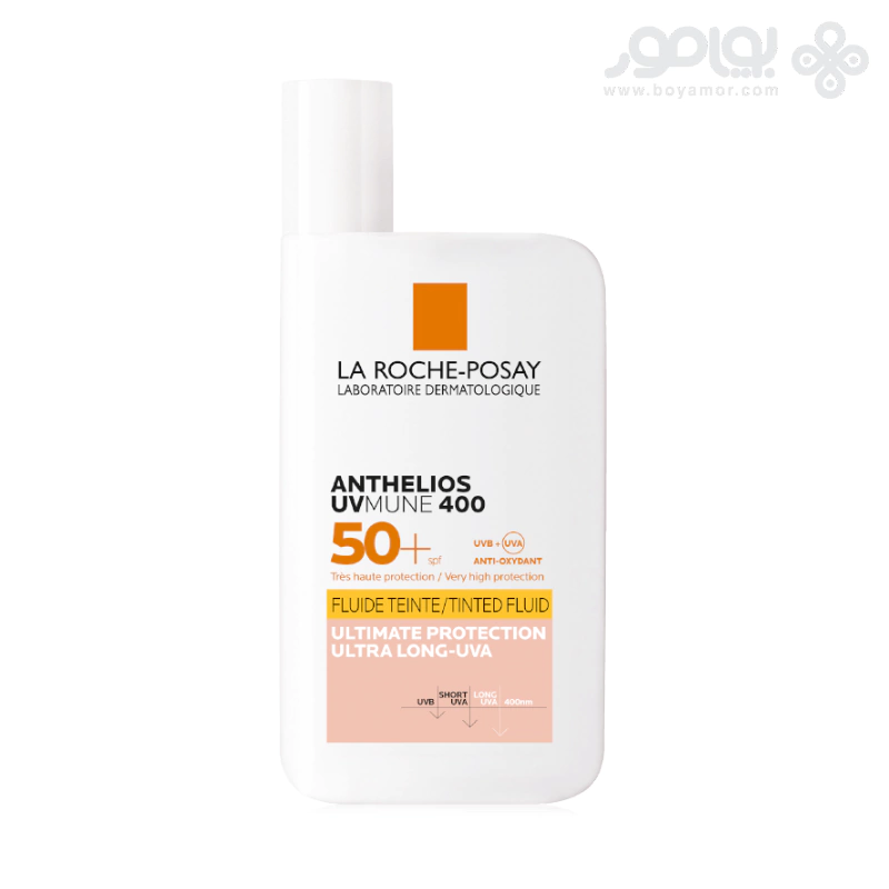 فلوئید ضد آفتاب لاروش پوزای مدل TINTED FLUID حجم 50 میل