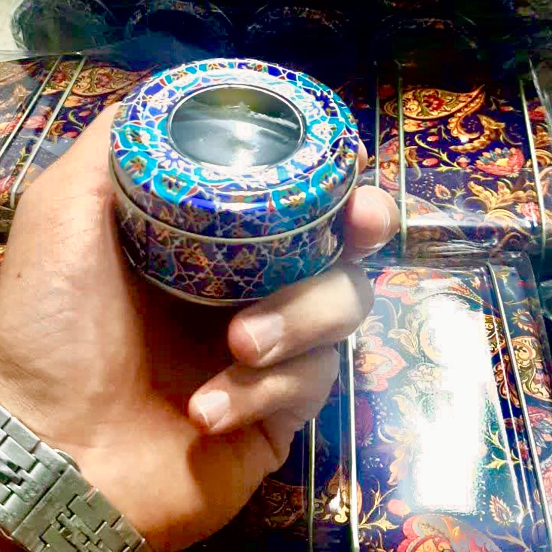 ظرف خاتم استوانه قطر 7 ارتفاع 3