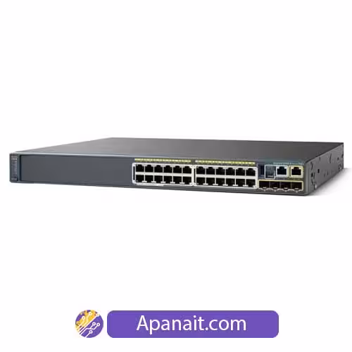 سوئیچ شبکه سیسکو 24 پورت WS-C2960S-24PS-L