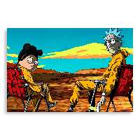 تابلو شاسی طرح Rick and Morty مدل NV0011