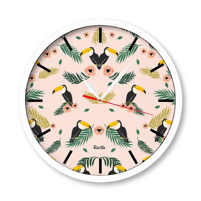 ساعت دیواری راویتا طرح توکان کد 1313