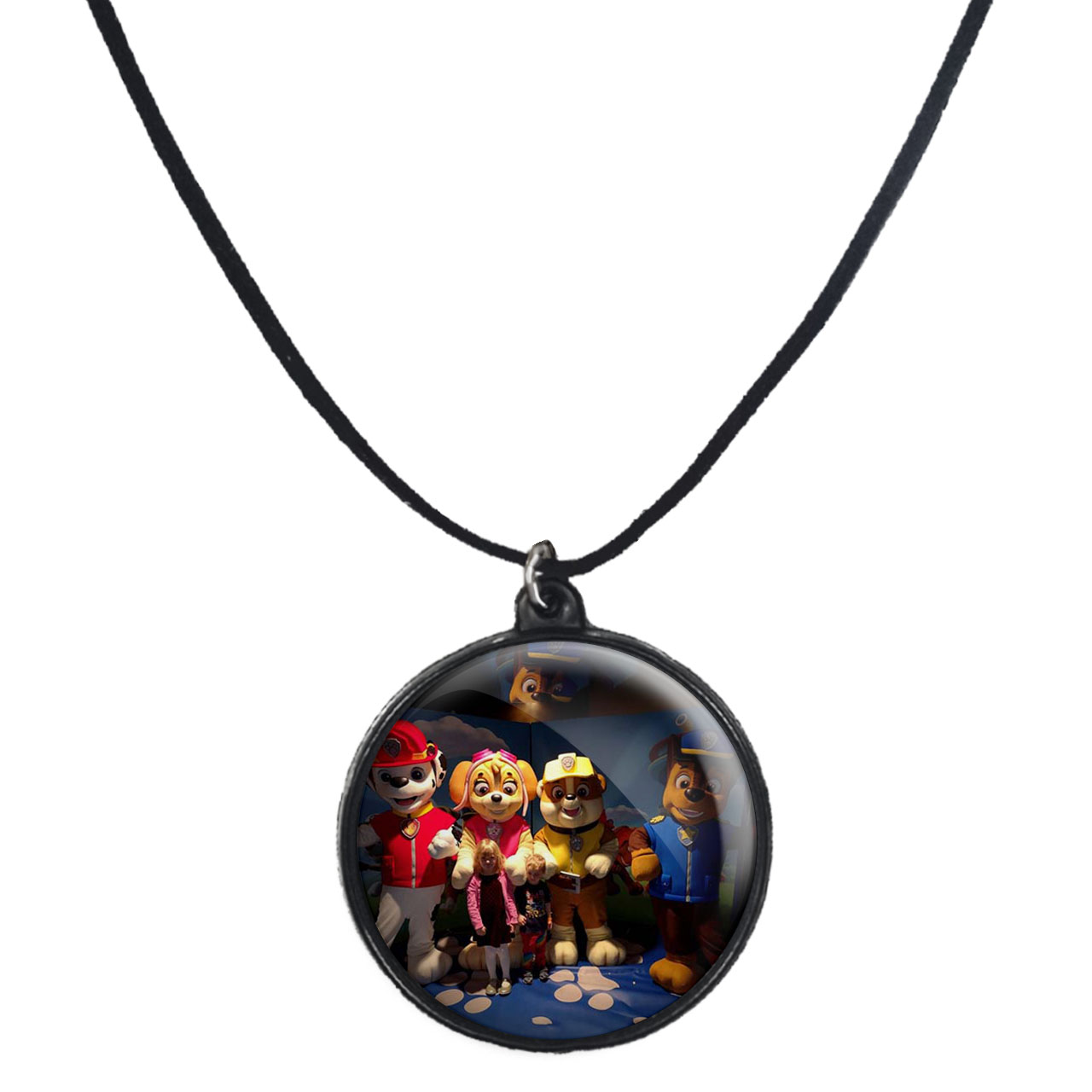 گردنبند پرمانه طرح سگ های نگهبان کد pmb.11757 مدل دو طرفه