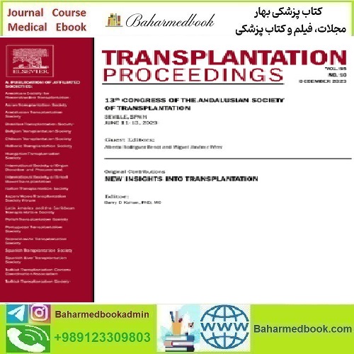 Transplantation Proceedings Volume 55 Issue 1 to 10 2023 TRU
