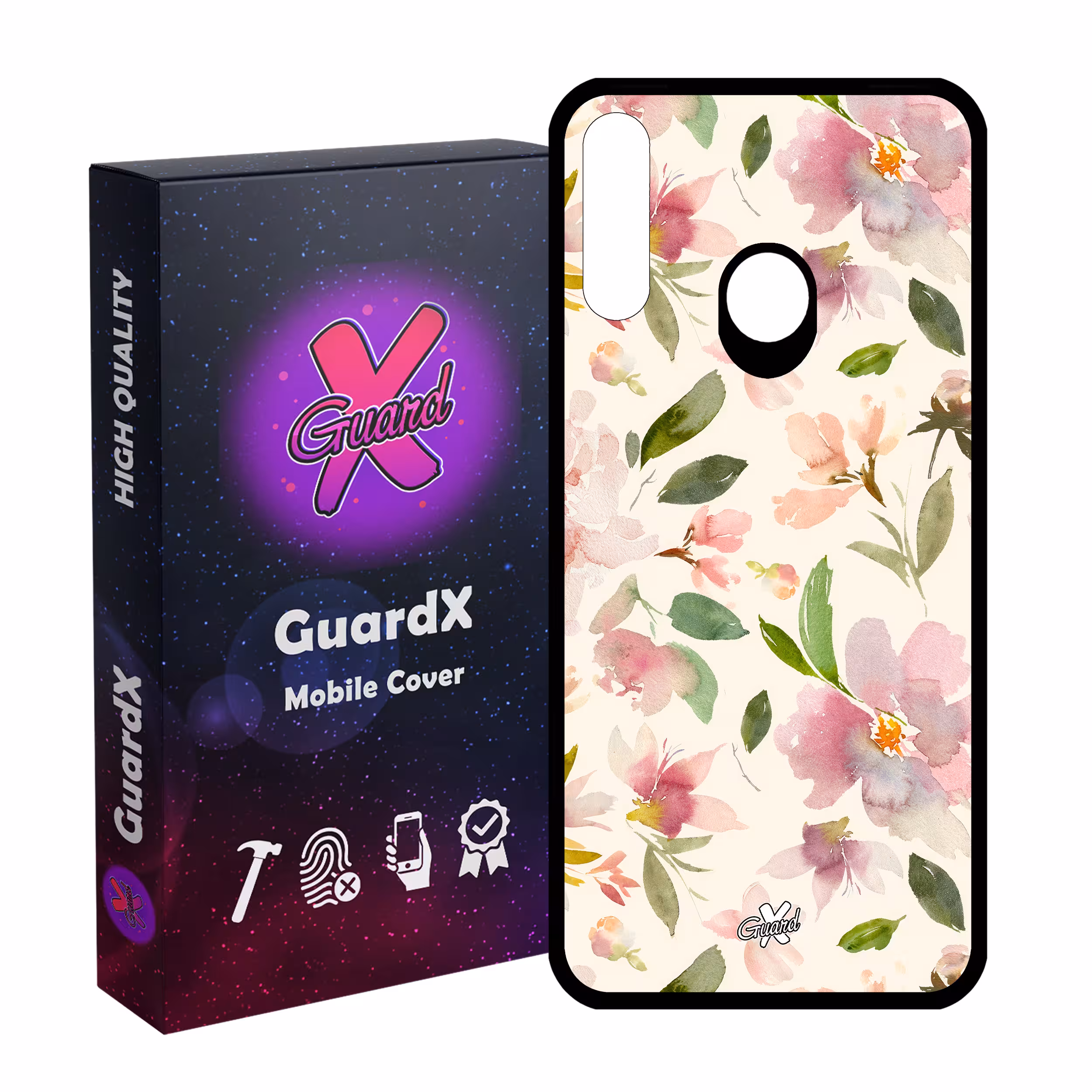کاور گارد ایکس طرح گل مدل Glass10579 مناسب برای گوشی موبایل سامسونگ Galaxy A20s