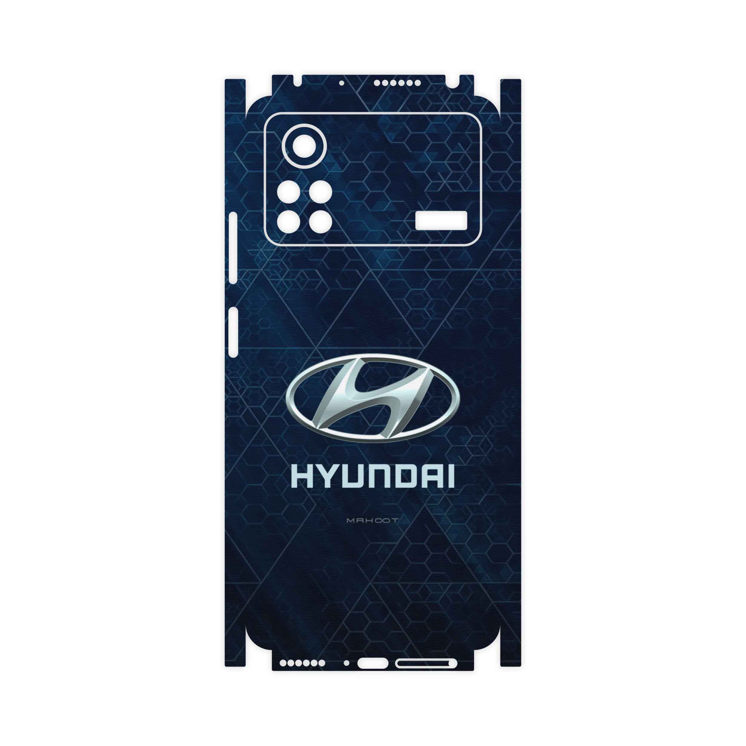 برچسب پوششی ماهوت مدل Hyundai-Logo-FullSkin مناسب برای گوشی موبایل شیائومی Poco X4 Pro 5G