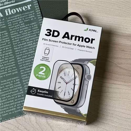 محافظ صفحه نمایش اپل واچ جی سی پال JCPAL مدل 3D Armor مناسب برای Apple Watch Size 45