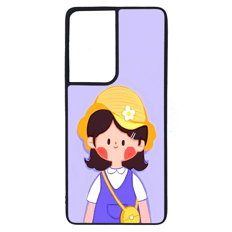 کاور طرح دختر کد G-076 مناسب برای گوشی موبایل سامسونگ Galaxy S21 Ultra | دیجی قاب دونی