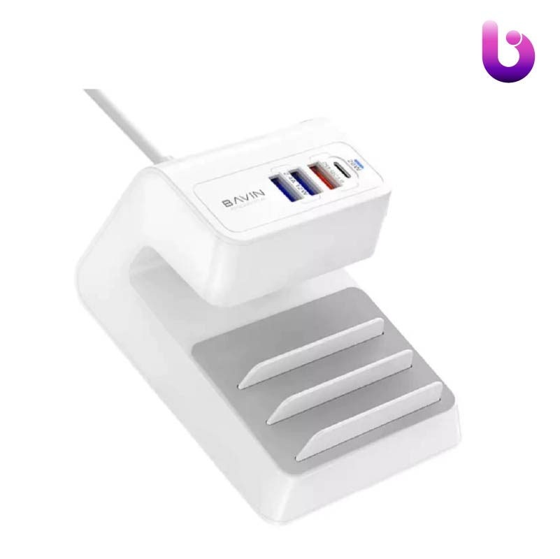شارژر 4 پورت و استند باوین Bavin PC833 توان 20 وات