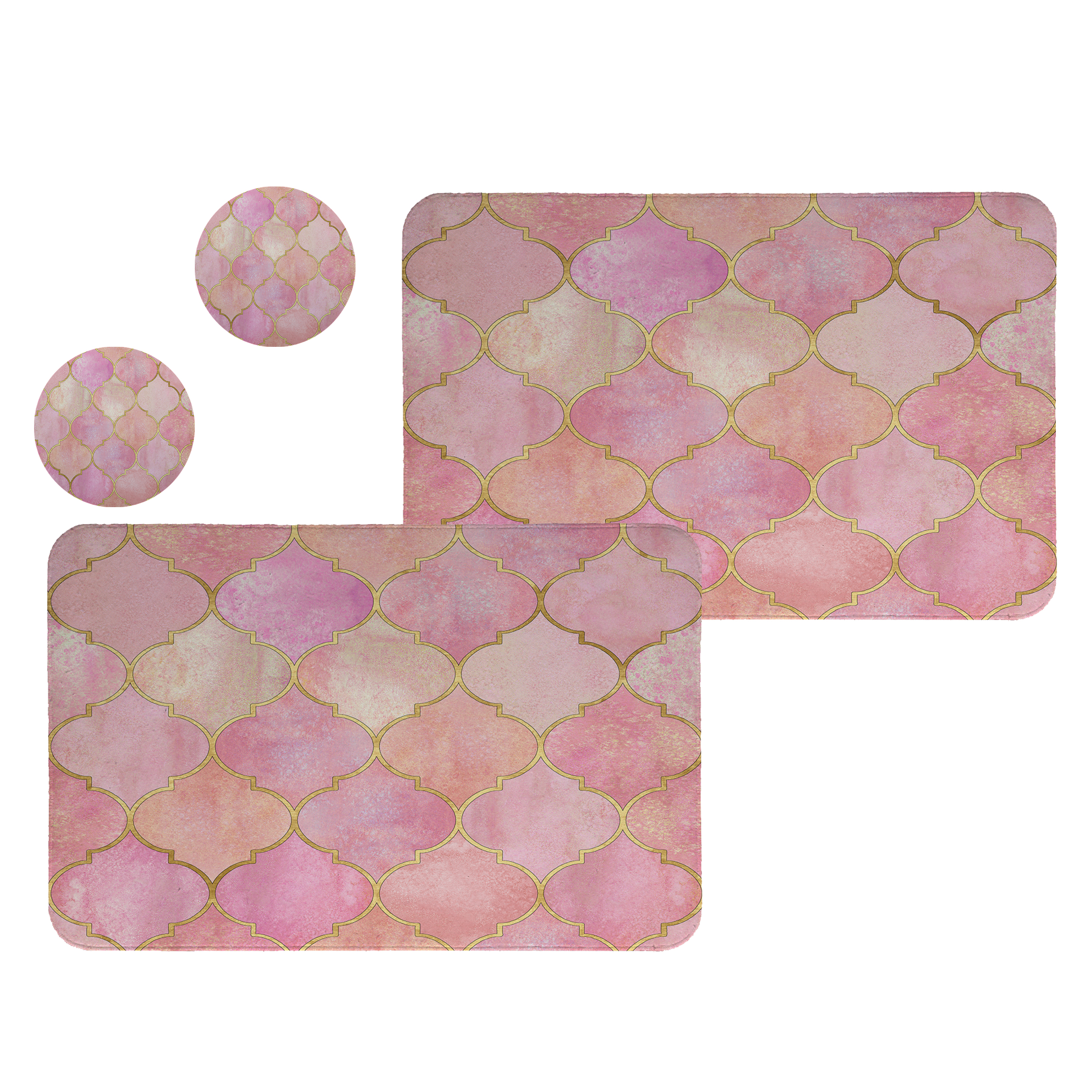 زیربشقابی طرح مدرن کد 8616 مجموعه 2عددی همراه زیرلیوانی