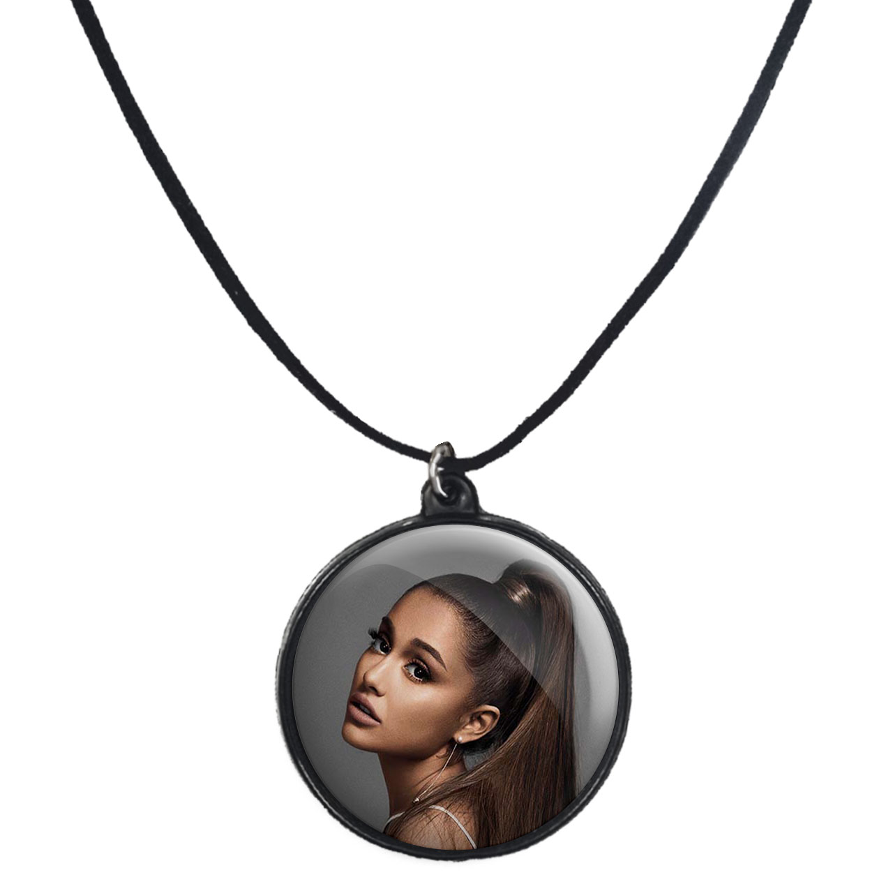 گردنبند پرمانه طرح آریانا گرانده کد pmb.99 مدل دو طرفه