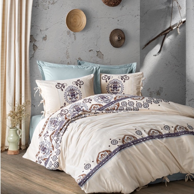 سرویس ملحفه کاتن باکس مدل Nostalgic دو نفره 4 تکه