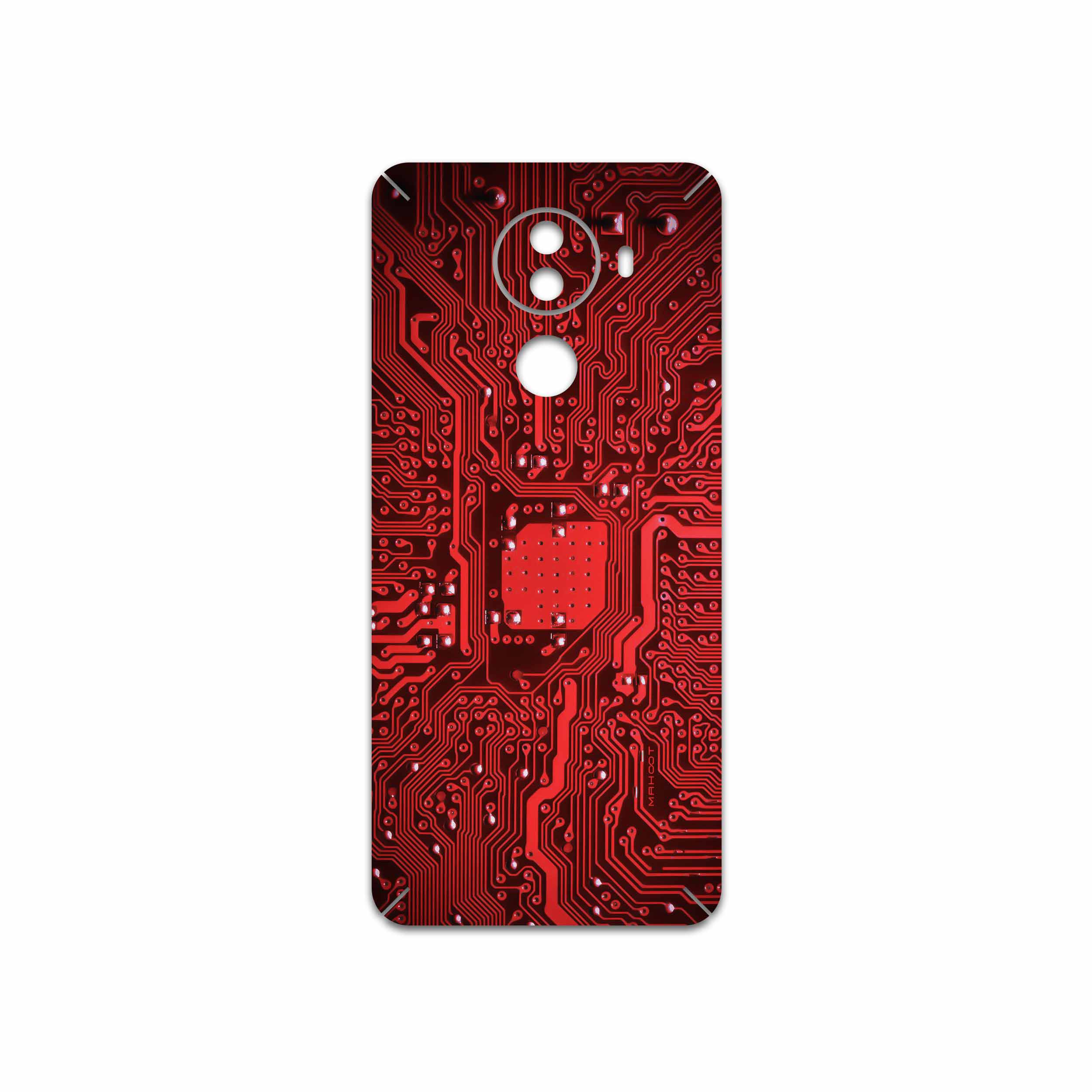 برچسب پوششی ماهوت مدل Red Printed Circuit Board مناسب برای گوشی موبایل جی ال ایکس M1