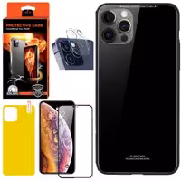 کاور کینگ کونگ مدل CVRGLS-II مناسب برای گوشی موبایل اپل Iphone 12 Pro به همراه محافظ صفحه نمایش و محافظ لنز دوربین و محافظ پشت گوشی