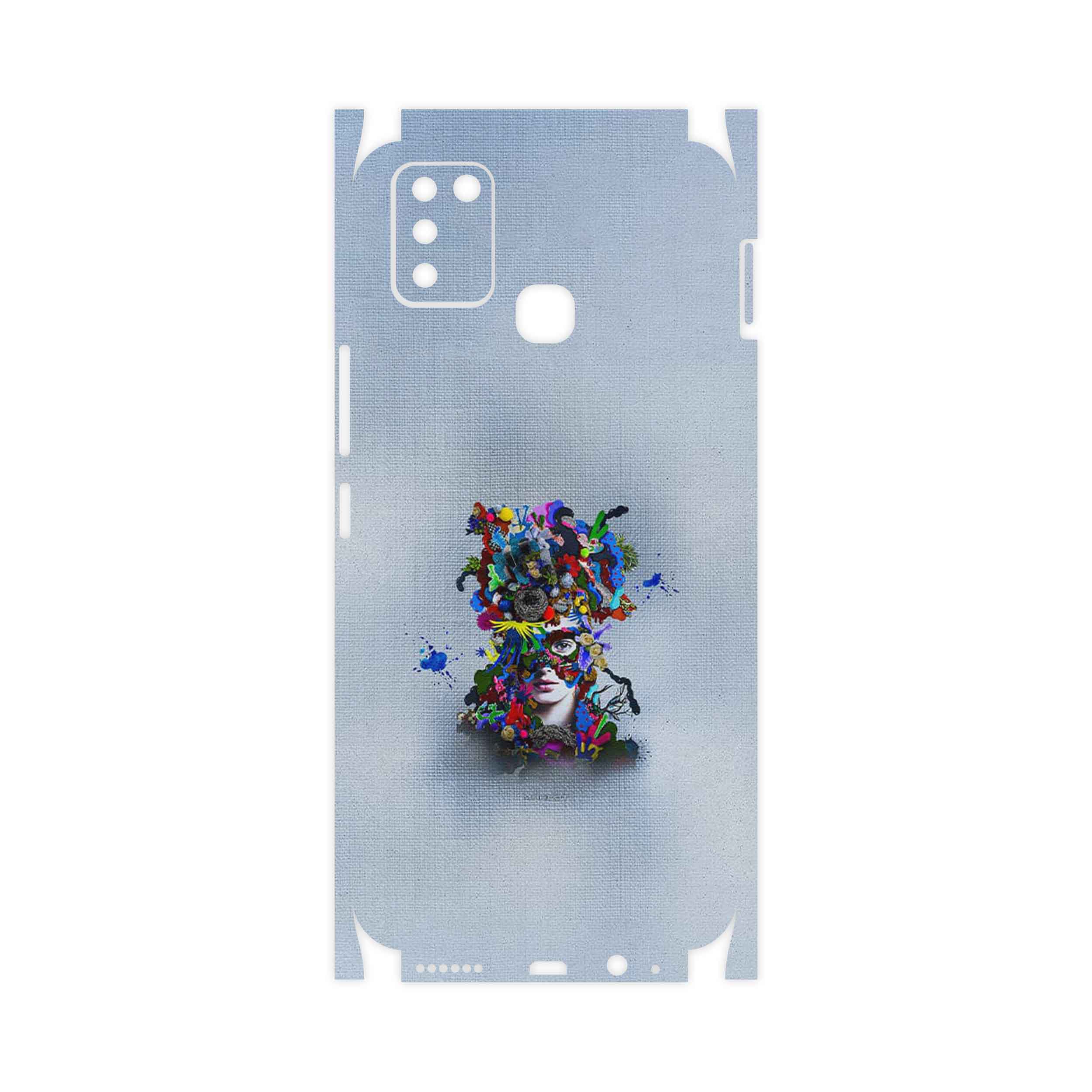 برچسب پوششی ماهوت مدل Collage of surreal Portrait of Women 4-FullSkin مناسب برای گوشی موبایل اینفینیکس Smart 6 X657B