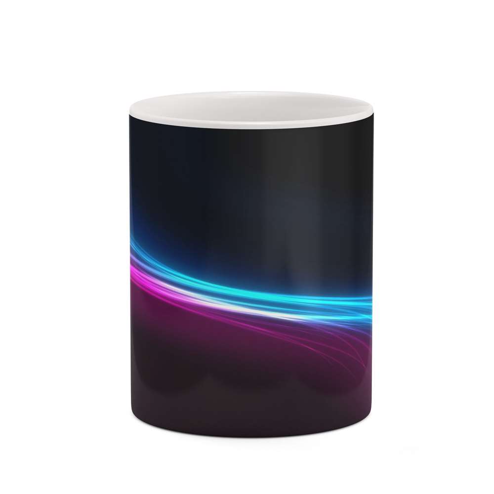 ماگ کاکتی طرح زمینه مشکی فانتزی مدل mgh19178