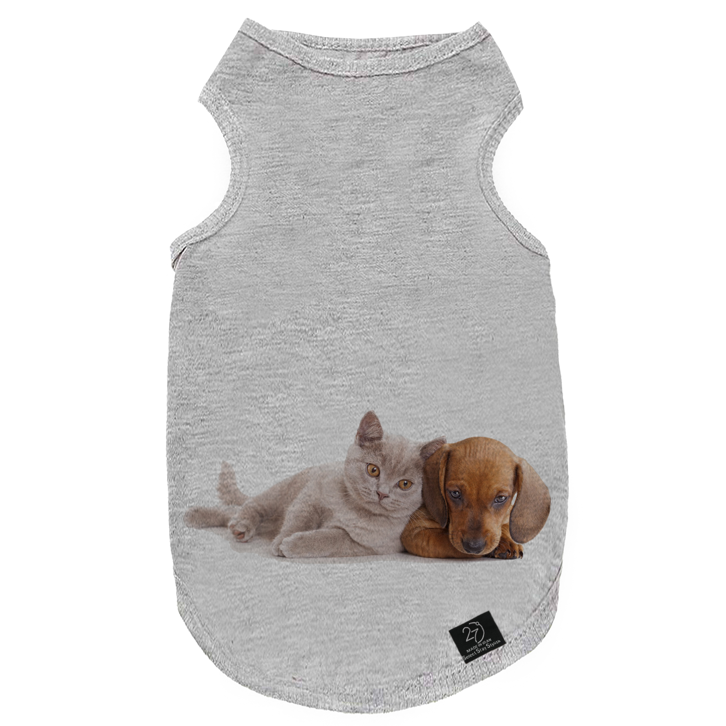 لباس سگ و گربه 27 طرح Cat Dog Pet Sitting کد MH924 سایز XL