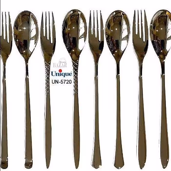 قاشق و چنگال تک استیل یونیک کد 5720