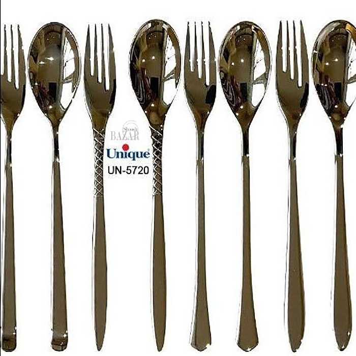 قاشق و چنگال تک استیل یونیک کد 5720