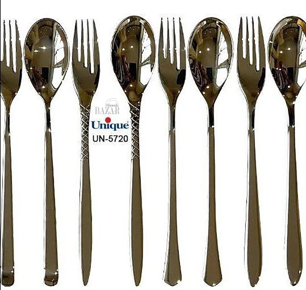 قاشق و چنگال تک استیل یونیک کد 5720