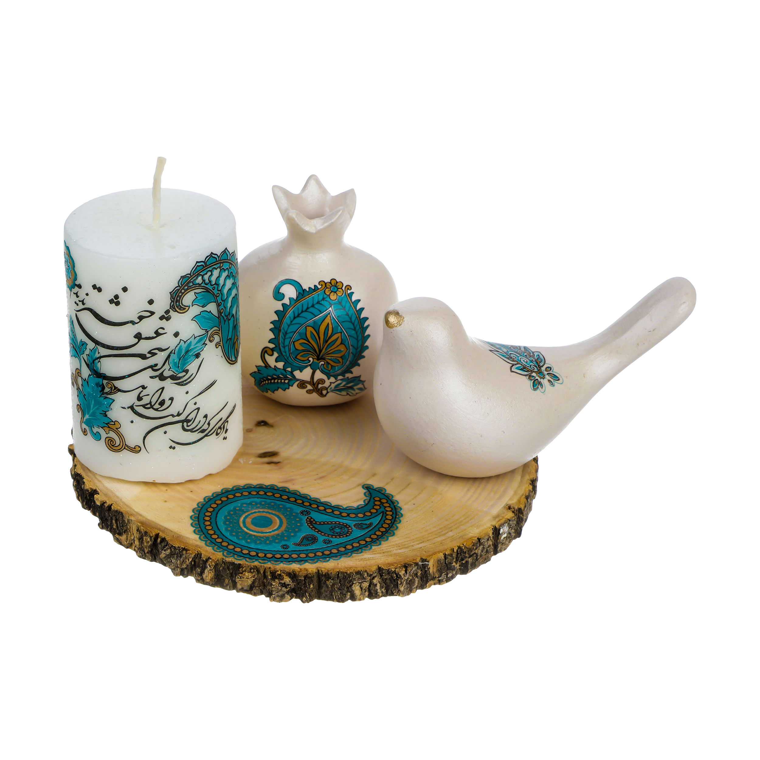 دکوری مدل ترمه کد 002 مجموعه 4 عددی 