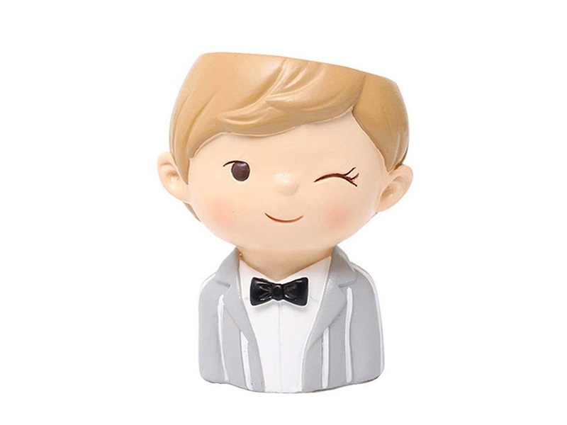 گلدان طرح پسر پاپیونی کد AH02